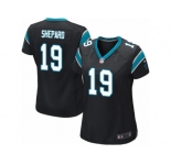 Women Nike Carolina Panthers #19 Russell Shepard Game Black Team Color NFL Jersey