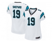 Women Nike Carolina Panthers #19 Russell Shepard Game White NFL Jersey