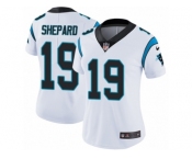 Women Nike Carolina Panthers #19 Russell Shepard White Vapor Untouchable Limited Player NFL Jersey