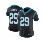 Women Nike Carolina Panthers #29 Mike Adams Black Team Color Vapor Untouchable Limited Player NFL Jersey