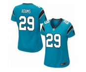 Women Nike Carolina Panthers #29 Mike Adams Game Blue Alternate NFL Jersey
