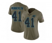 Women Nike Carolina Panthers #41 Captain Munnerlyn Limited Olive 2017 Salute to Service NFL Jersey