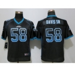 Women Nike Carolina Panthers #58 Thomas Davis Drift Fashion Black Jerseys