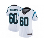 Women Nike Carolina Panthers #60 Daryl Williams White Vapor Untouchable Limited Player NFL Jersey