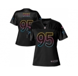 Women Nike Carolina Panthers #95 Dontari Poe Black NFL Fashion Game Jersey