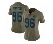 Women Nike Carolina Panthers #96 Wes Horton Limited Olive 2017 Salute to Service NFL Jersey