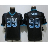 Women Nike Carolina Panthers #99 Kawann Short Drift Fashion Black Jerseys