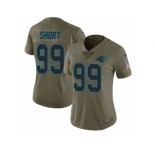 Women Nike Carolina Panthers #99 Kawann Short Limited Olive 2017 Salute to Service NFL Jersey