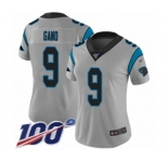 Women's Carolina Panthers #9 Graham Gano Silver Inverted Legend Limited 100th Season Football Jersey