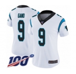 Women's Carolina Panthers #9 Graham Gano White Vapor Untouchable Limited Player 100th Season Football Jersey