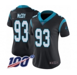 Women's Carolina Panthers #93 Gerald McCoy Black Team Color Vapor Untouchable Limited Player 100th Season Football Jersey