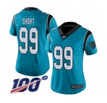 Women's Carolina Panthers #99 Kawann Short Blue Alternate Vapor Untouchable Limited Player 100th Season Football Jersey