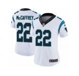 Women's Nike Carolina Panthers #22 Christian McCaffrey Vapor Untouchable Limited White NFL Jersey