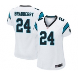 Women's Nike Carolina Panthers #24 James Bradberry Game White NFL Jersey