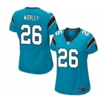 Women's Nike Carolina Panthers #26 Daryl Worley Game Blue Alternate NFL Jersey