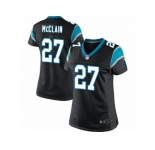 Women's Nike Carolina Panthers #27 Robert McClain Limited Black Team Color NFL Jersey
