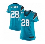 Women's Nike Carolina Panthers #28 Jonathan Stewart Blue Alternate NFL Jersey