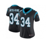 Women's Nike Carolina Panthers #34 Cameron Artis-Payne Vapor Untouchable Limited Black Team Color NFL Jersey