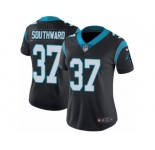 Women's Nike Carolina Panthers #37 Dezmen Southward Black Team Color Vapor Untouchable Limited Player NFL Jersey