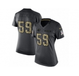 Women's Nike Carolina Panthers #59 Luke Kuechly Limited Black 2016 Salute to Service NFL Jersey
