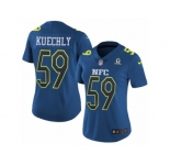 Women's Nike Carolina Panthers #59 Luke Kuechly Limited Blue 2017 Pro Bowl NFL Jersey