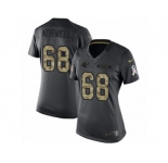 Women's Nike Carolina Panthers #68 Andrew Norwell Limited Black 2016 Salute to Service NFL Jersey
