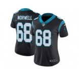 Women's Nike Carolina Panthers #68 Andrew Norwell Vapor Untouchable Limited Black Team Color NFL Jersey