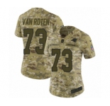 Women's Nike Carolina Panthers #73 Greg Van Roten Limited Camo 2018 Salute to Service NFL Jersey