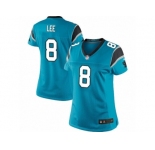 Women's Nike Carolina Panthers #8 Andy Lee Limited Blue Alternate NFL Jersey