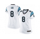 Women's Nike Carolina Panthers #8 Andy Lee Limited White NFL Jersey