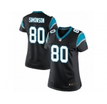 Women's Nike Carolina Panthers #80 Scott Simonson Limited Black Team Color NFL Jersey