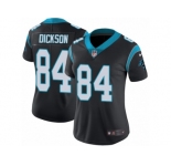 Women's Nike Carolina Panthers #84 Ed Dickson Vapor Untouchable Limited Black Team Color NFL Jersey