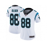 Women's Nike Carolina Panthers #88 Greg Olsen Vapor Untouchable Limited White NFL Jersey