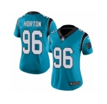 Women's Nike Carolina Panthers #96 Wes Horton Limited Blue Rush NFL Jersey
