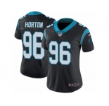 Women's Nike Carolina Panthers #96 Wes Horton Vapor Untouchable Limited Black Team Color NFL Jersey