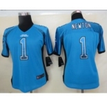 nike women nfl jerseys carolina panthers #1 newton blue[Elite drift fashion]