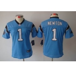 nike women nfl jerseys carolina panthers #1 newton blue[nike limited]