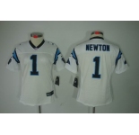 nike women nfl jerseys carolina panthers #1 newton white[nike limited]
