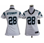 nike women nfl jerseys carolina panthers #28 stewart white[nike]