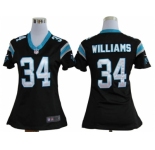 nike women nfl jerseys carolina panthers #34 williams black[nike]