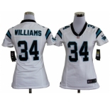 nike women nfl jerseys carolina panthers #34 williams white[nike]