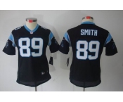 nike women nfl jerseys carolina panthers #89 steve smith black[nike limited]