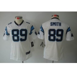 nike women nfl jerseys carolina panthers #89 steve smith white[nike limited]