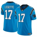 Youth Carolina Panthers #17 Xavier Legette Blue 2024 Draft F.U.S.E. Vapor Limited Football Stitched Jersey