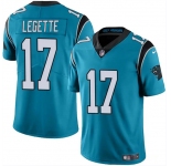 Youth Carolina Panthers 17 Xavier Legette Blue 2024 Draft Vapor Limited Football Stitched Jersey