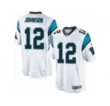 Youth Nike Carolina Panthers #12 Charles Johnson Limited White NFL Jersey