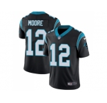 Youth Nike Carolina Panthers #12 DJ Moore Black Team Color Stitched NFL Vapor Untouchable Limited Jersey