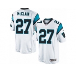 Youth Nike Carolina Panthers #27 Robert McClain Limited White NFL Jersey