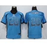 Youth Nike Carolina Panthers #28 Jonathan Stewart Drift Fashion Blue Jerseys