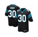 Youth Nike Carolina Panthers #30 Stephen Curry Black Team Color Stitched NFL Jersey